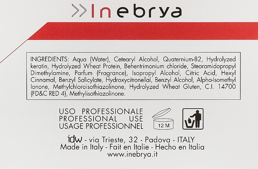 Inebrya Лосьон для сухих и химически обработанных волос Keratin Ice Cream Keratin Restructuring Lotion - фото N5