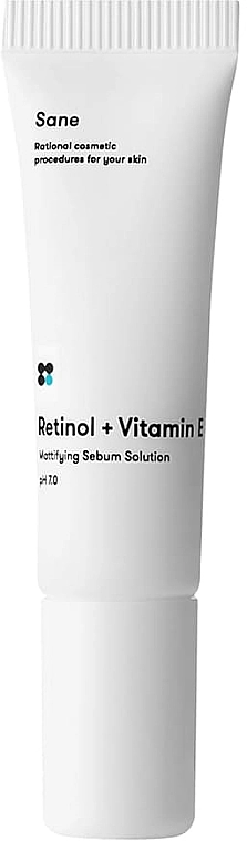 Sane Матирующий крем для жирной кожи лица Retinol + Vitamin E Mattifying Sebum Solutuon - фото N1