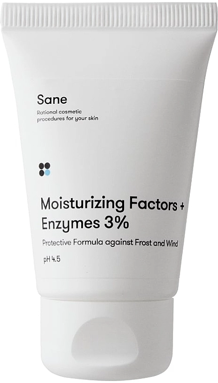 Sane Крем для лица защитный с увлажняющим фактором и энзимами Moisturizing Factors + Enzymes 3% - фото N1
