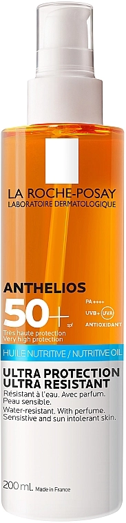 La Roche-Posay Солнцезащитное живительное масло для чувствительной и склонной к солнечной непереносимости кожи лица и тела, SPF 50+ Anthelios XL Invisible Nutritive Oil SPF 50+ - фото N1