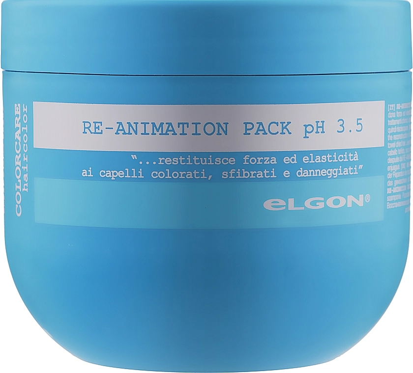 Elgon Восстанавливающая маска для поврежденных волос Colorcare Re-Animation Pack pH 3.5 - фото N1