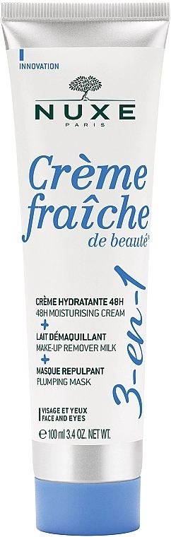 Nuxe Крем для обличчя 3 в 1 Creme Fraiche De Beaute Plumping Mask Face And Eyes - фото N1