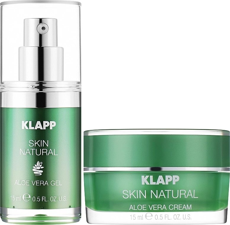 Klapp Набор Skin Natural Face Care Set (f/cr/15ml + f/gel/15ml) - фото N2