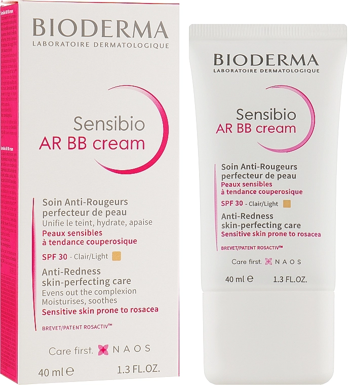 Bioderma Крем для шкіри з почервонінням Sensibio AR BB Cream SPF 30+ - фото N2