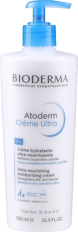 Bioderma Питательный крем для тела для нормальной и сухой кожи Atoderm Ultra-Nourishing Cream - фото N1