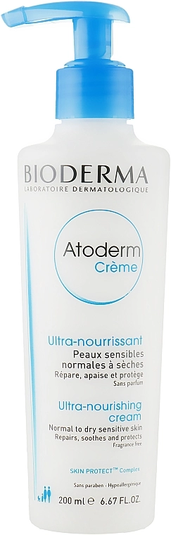 Bioderma Зволожувальний крем для тіла, для сухої шкіри Atoderm Body Cream For Dry Skin - фото N3