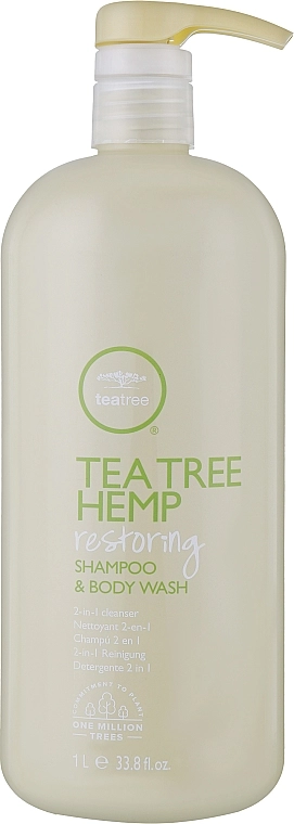 Paul Mitchell Відновлювальний шампунь 2в1 Tea Tree Hemp Restoring Shampoo & Body Wash - фото N3