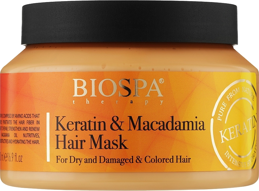 Sea of Spa Олійна маска для волосся "Кератин і макадамія" Bio Spa Keratin Macadamia Hair Mask - фото N1