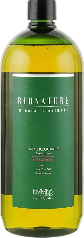 Emmebi Italia Шампунь для щоденного використання з олією чайного дерева BioNatural Mineral Treatment Frequent Use Shampoo - фото N1