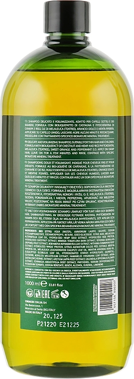 Emmebi Italia Шампунь для щоденного використання з олією чайного дерева BioNatural Mineral Treatment Frequent Use Shampoo - фото N2