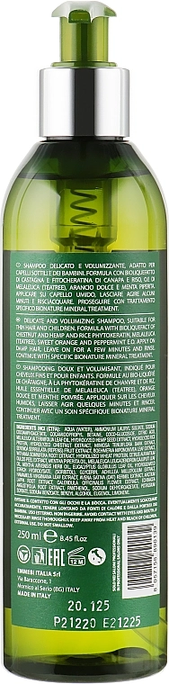 Emmebi Italia Шампунь для щоденного використання з олією чайного дерева BioNatural Mineral Treatment Frequent Use Shampoo - фото N4