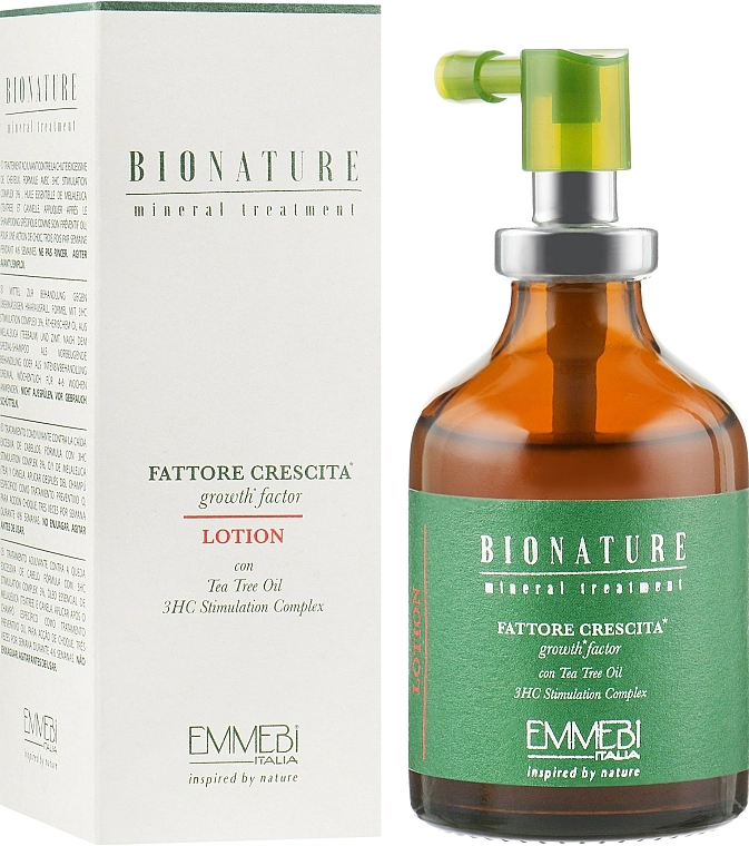 Emmebi Italia Лосьйон "Фактор росту" з олією чайного дерева BioNatural Mineral Treatment Growth Factor Lotion - фото N1