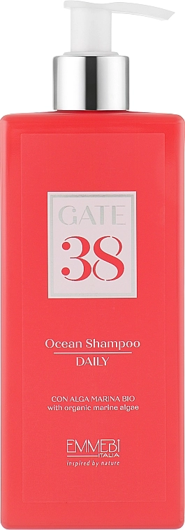 Emmebi Italia Шампунь для ежедневного ухода за волосами Gate 38 Wash Ocean Shampoo Daily - фото N1