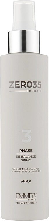 Emmebi Italia Спрей-баланс з термозахистом, фаза 3 Zer035 Re-Balance Spray - фото N1