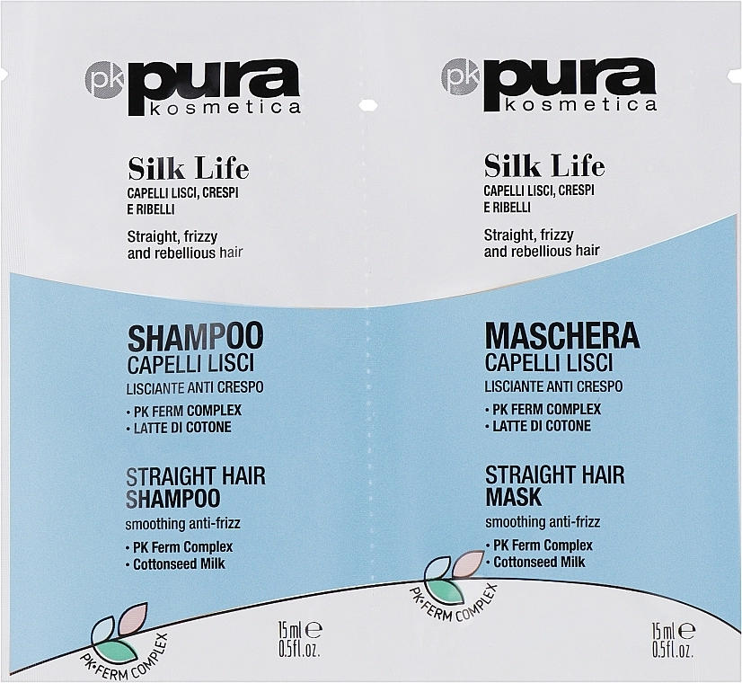 Pura Kosmetica Набор Silk Life (shm/15 ml + mask/15 ml) - фото N1