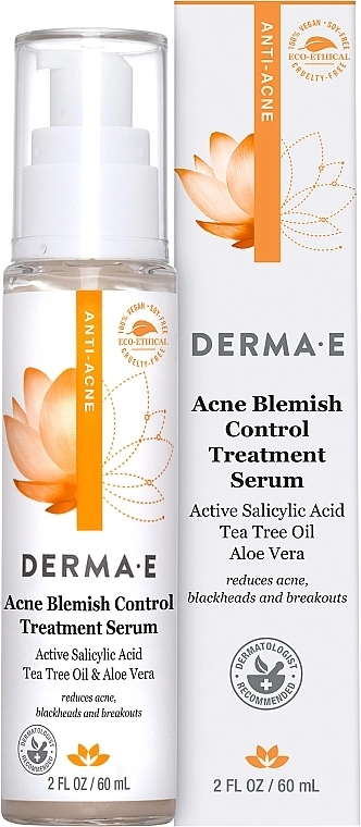 Derma E РОЗПРОДАЖ Сироватка антиакне протизапальна Anti-Acne Blemish Control Treatment Serum * - фото N2