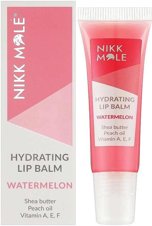 Nikk Mole Увлажняющий бальзам для губ с арбузом Shining Lip Balm Watermelon - фото N2