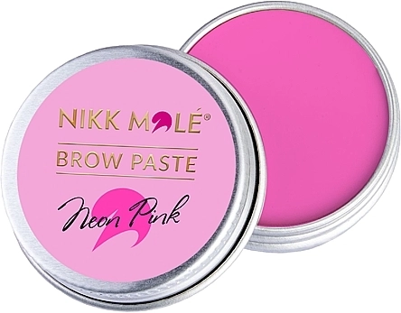 Nikk Mole Neon Pink Brow Paste Паста для брів - фото N1