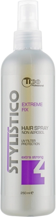 TICO Professional Жидкий лак для волос экстра сильной фиксации Stylistico Extreme Fix Hair Spray - фото N2