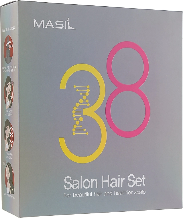 Masil Набор 8 Seconds Salon Hair Set (mask/200ml + mask/8ml + shm/300ml + shm/8ml ) - фото N1