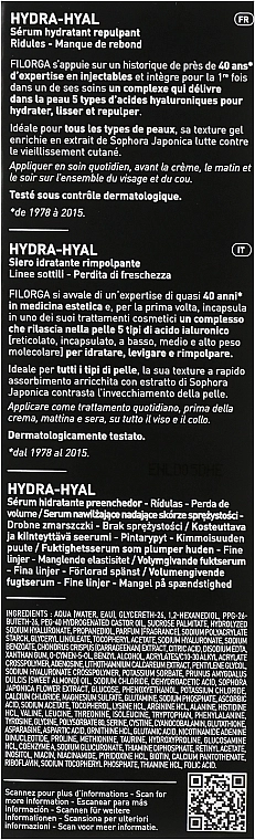 Filorga Интенсивно увлажняющая и восстанавливающая сыворотка для лица Hydra-Hyal Hydrating Plumping Serum - фото N3