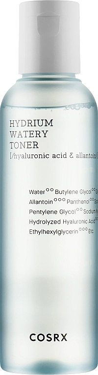 Зволожуючий тонер - CosRX Hydrium Watery Toner, 280 мл - фото N1