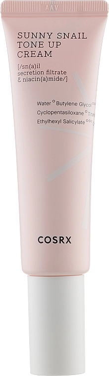 Крем для лица с муцином улитки и ниацинамидом - CosRX Sunny Snail Tone Up Cream SPF 30 PA++, 50 мл - фото N1