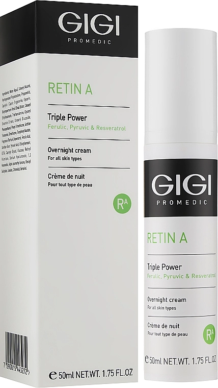 Gigi Активний оновлювальний крем для обличчя з ретинолом Retin A Overnight Cream - фото N4