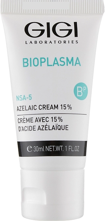 Gigi Крем з азелаїновою кислотою для жирної і проблемної шкіри Bioplasma 15% Azelaic Cream - фото N1