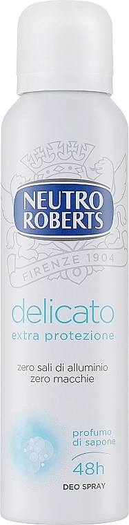 Neutro Roberts Дезодорант-спрей для чувствительной кожи Delicato 48H, 150ml - фото N1