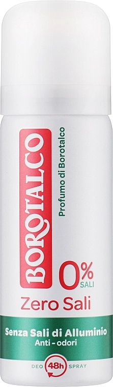 Borotalco Дезодорант-спрей без солей алюмінію Original Zero Sali 48H Deo Spray - фото N1