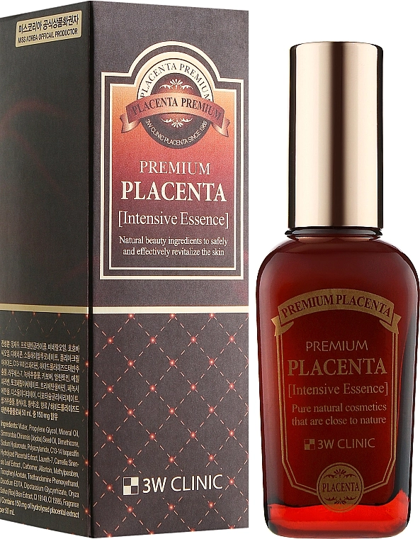 3W Clinic Эссенция для лица с экстрактом плаценты Premium Placenta Age Repair Essence - фото N2