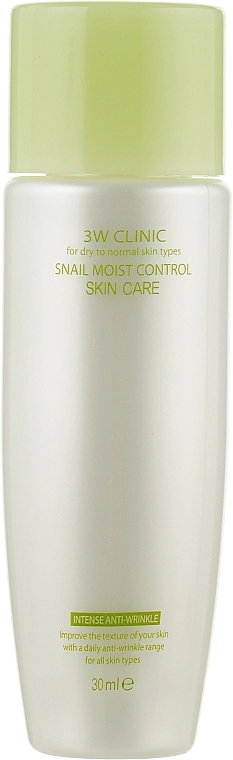 3W Clinic Набір Snail Moist Control Skin Care (f/cream/50ml + emulsion/150ml + emulsion/30ml + f/toner/150ml + toner/30ml) - фото N4