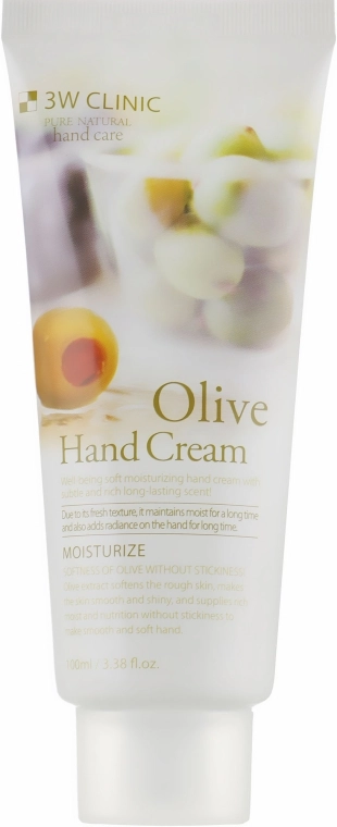 3W Clinic Крем для рук з оливою "М'якість і зволоження" Olive Hand Cream - фото N2