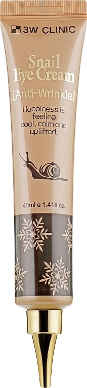 3W Clinic Равликовий крем під очі Snail Eye Cream Anti-Wrinkle - фото N1