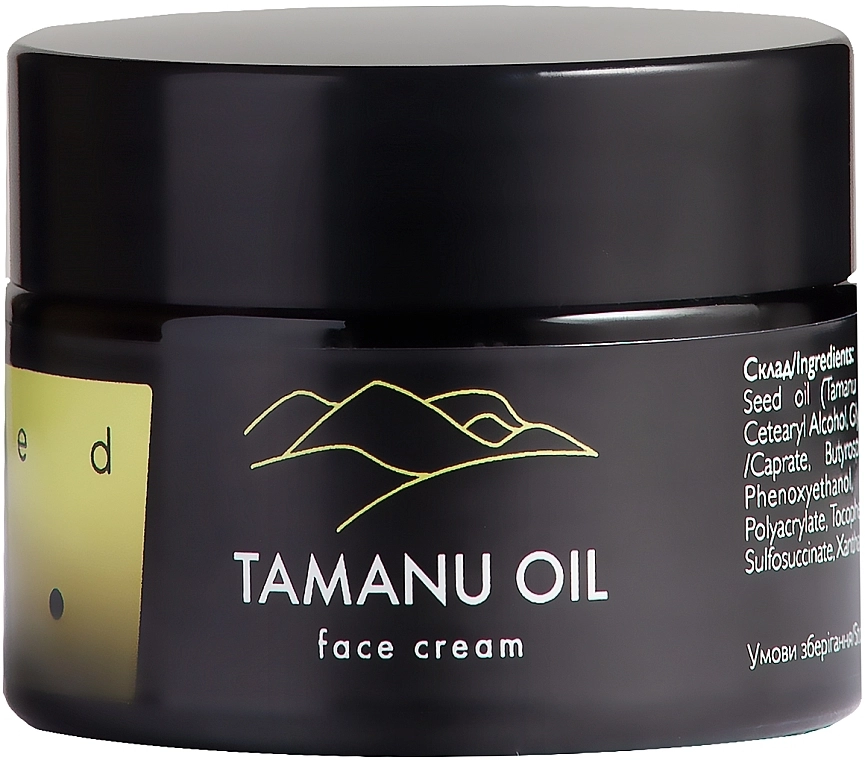 Ed Cosmetics Восстанавливающий крем для лица с маслом таману Tamanu Oil Face Cream, 30ml - фото N1