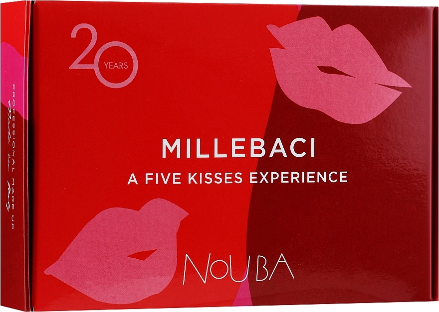 NoUBA Millebaci Box Set 5 Kisses Experience (lipstick/5х3ml) Набор №1 - фото N1