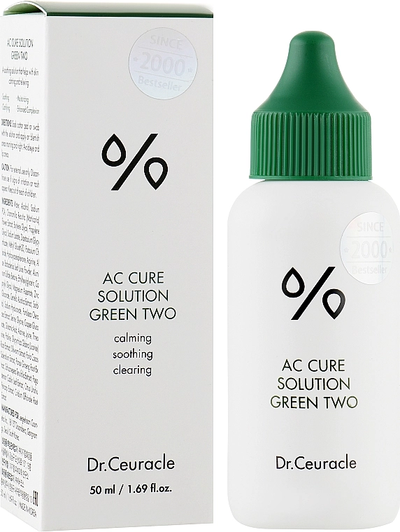 Dr. Ceuracle Успокаивающая сыворотка для проблемной кожи лица Ac Care Solution Green Two - фото N1
