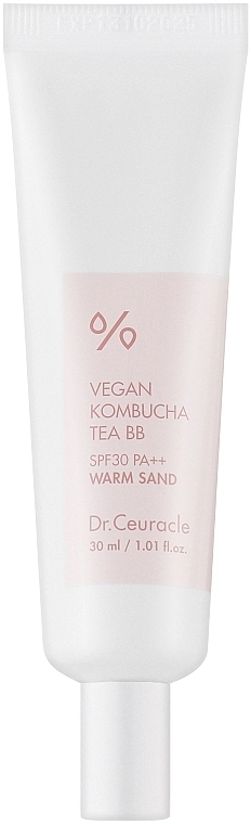 Dr. Ceuracle Vegan Kombucha Tea BB Cream SPF 30/PA++ Веганський тональний ВВ-крем з екстрактом комбучі - фото N1
