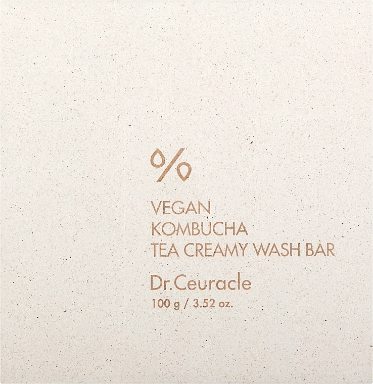 Dr. Ceuracle Крем-мило для обличчя й тіла з ферментованим чаєм комбуча Dr. Ceuracle Vegan Kombucha Tea Creamy Wash Bar - фото N1