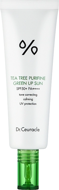 Dr. Ceuracle Солнцезащитный крем для лица Dr. Ceuracle Tea Tree Purifine Green Up Sun SPF50+ PA++++ - фото N1