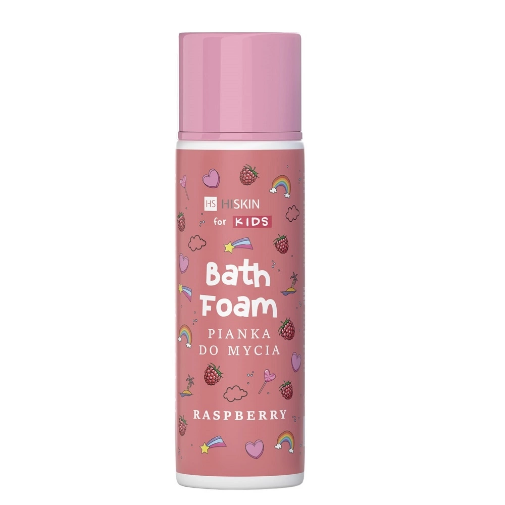 Спіна для душу з ароматом малини - HiSkin Bath Foam Raspberry, 250 мл - фото N1