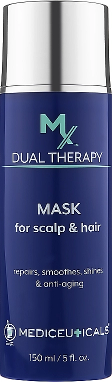 Mediceuticals Відновлювальна антивікова маска для волосся і шкіри голови MX Dual Therapy Mask For Scalp And Hair - фото N1
