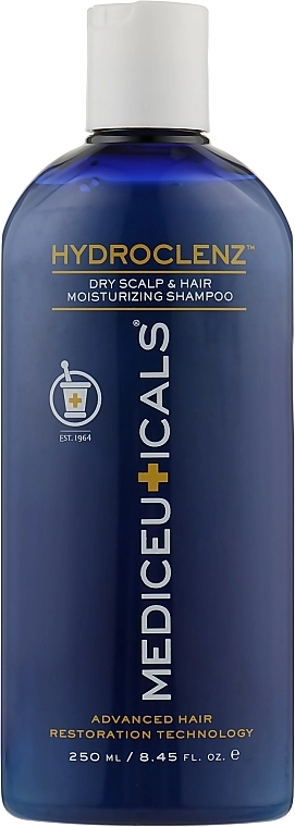Mediceuticals Шампунь для чоловіків проти випадання і стоншання сухого волосся Advanced Hair Restoration Technology Hydroclenz - фото N1