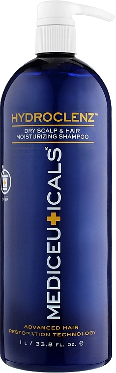 Mediceuticals Шампунь для чоловіків проти випадання і стоншання сухого волосся Advanced Hair Restoration Technology Hydroclenz - фото N3
