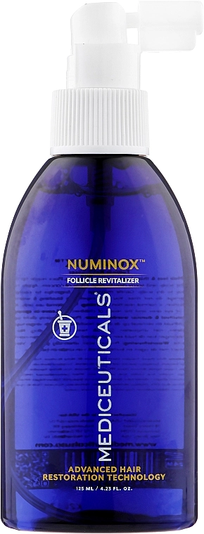 Mediceuticals Стимулирующая сыворотка для мужчин для роста волос и здоровья кожи головы Advanced Hair Restoration Technology Numinox - фото N1