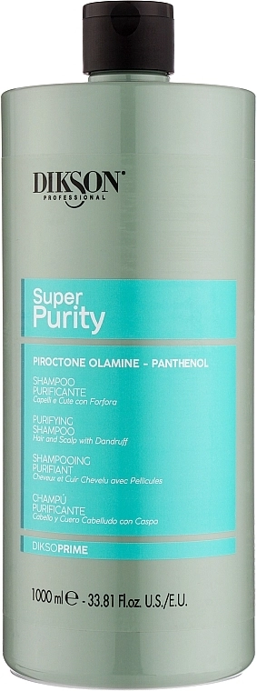 Dikson Очищувальний шампунь від лупи Prime Super Purity Shampoo Intensive Purificante Antiforfora - фото N2