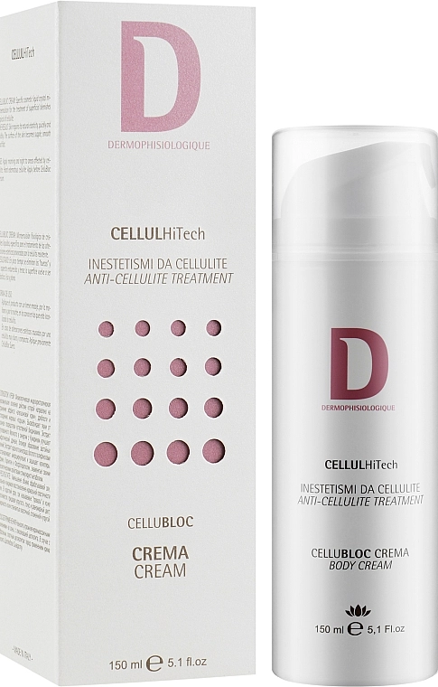 Dermophisiologique Лікувальний антицелюлітний крем для тіла CellulHiTech CelluBloc Cream - фото N2