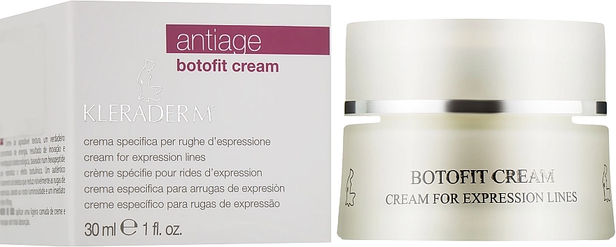 Kleraderm Крем з ефектом ботоксу для обличчя Antiage Botofit Cream For Expression Lines - фото N2