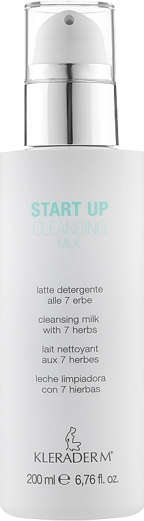 Kleraderm Молочко очищающее, деликатное для лица Start Up Cleansing Milk - фото N1